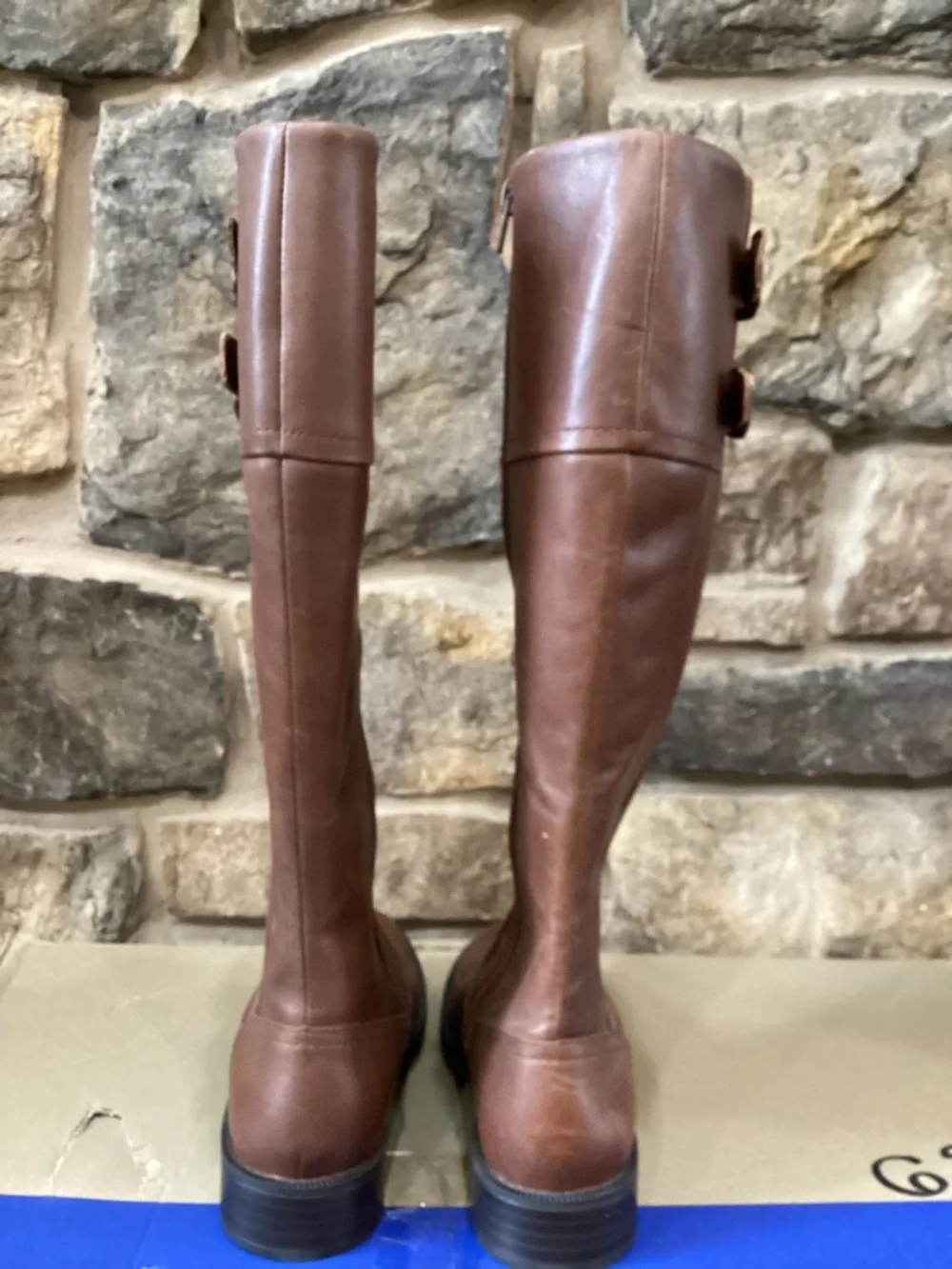 Clarks Collection Adalynn Hope Womens 7.5 Boots British Tan Leather New